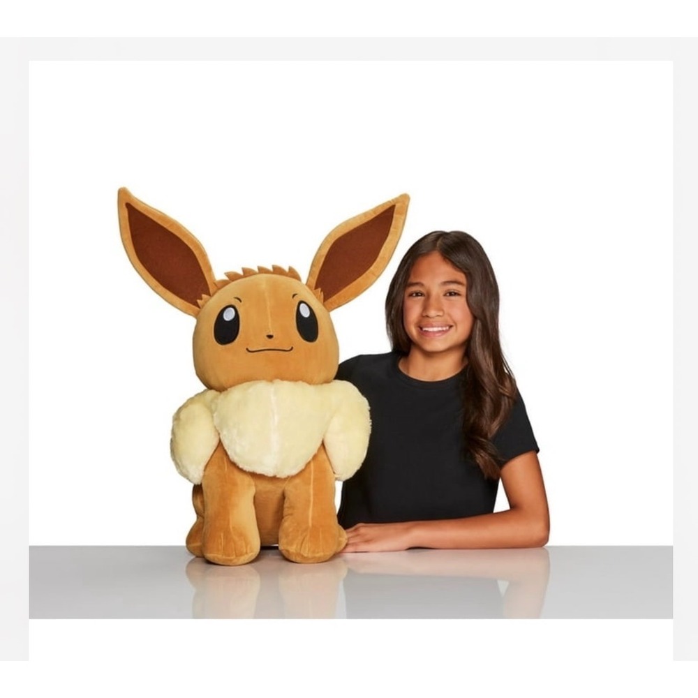 Pokemon Eevee Licensed Jumbo Limited Edition 24" Plush NWT Stuffed Animal Crane